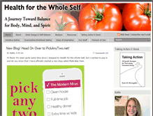 Tablet Screenshot of healthforthewholeself.com